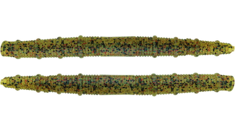 Bass Assassin BANG Lures Fat Job, 5.25in, 10 per Pack, Watermelon/Red Glitter/Blue Pearl, 5.25, FJ68404