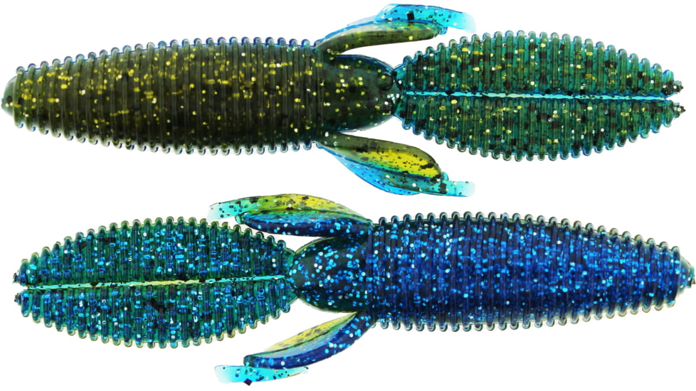 Bass Assassin BANG Lures Litl Skunk Ape, 3.5in, 10 per Pack, Green Pumpkin Shadow, 3.5, SKA5581