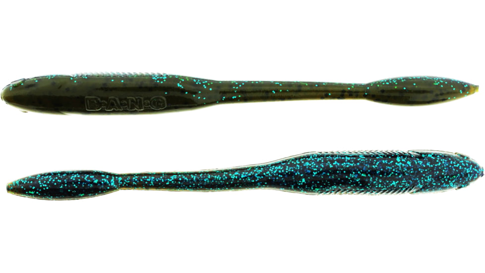 Bass Assassin BANG Lures Litl Tapper, 4.5in, 12 per Pack, Grave Digger, 4.5, TO83484