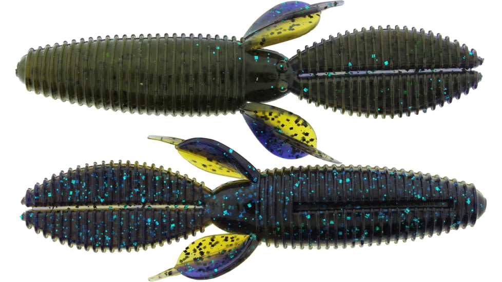 Bass Assassin BANG Lures Skunk Ape, 4.25in, 7 per Pack, Grave Digger, 4.25, SKA4484