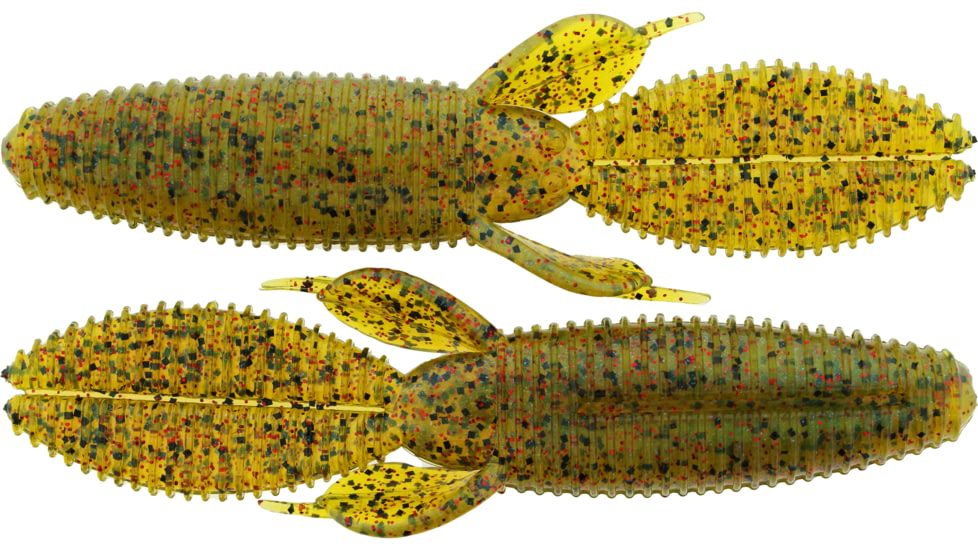 Bass Assassin BANG Lures Skunk Ape, 4.25in, 7 per Pack, Watermelon/Red Glitter/Blue Pearl, 4.25, SKA4404
