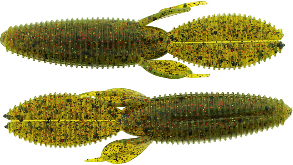 Bass Assassin BANG Lures Skunk Ape, 4.25in, 7 per Pack, Watermelon Red Magic, 4.25, SKA4568