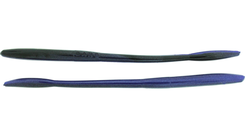 Bass Assassin BANG Lures Tapout, 7.5in, 12 per Pack, Black Grape Shad, 7.5, TO64302