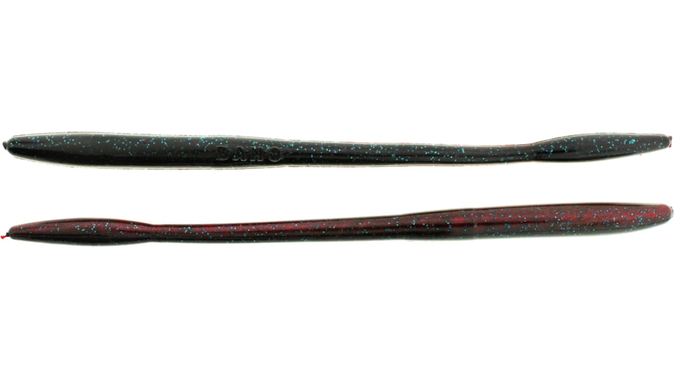 Bass Assassin BANG Lures Tapout, 7.5in, 12 per Pack, Red Shad/Green Glitter, 7.5, TO64316