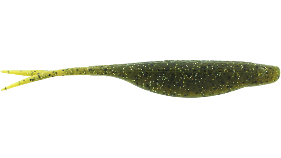 Bass Assassin BANG Lures Vapor Shad, 5in, 10 per Pack, Green Pumpkin Magic, 5, VSA60402