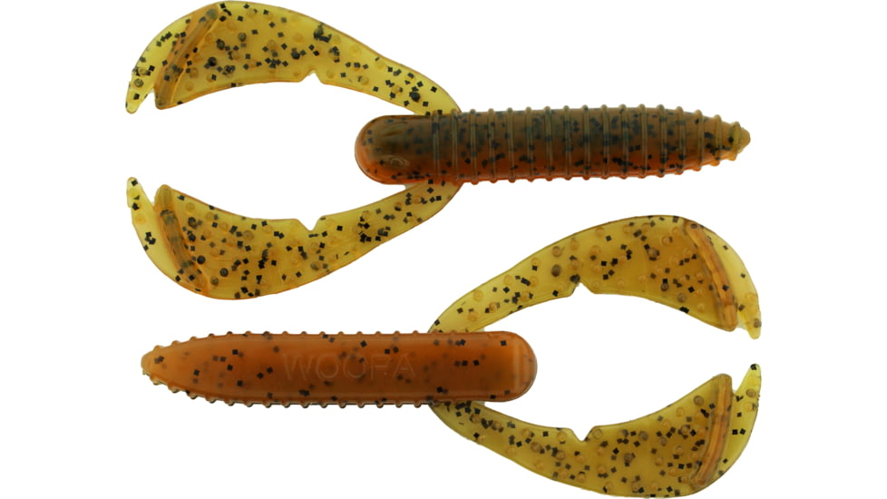 Bass Assassin BANG Lures Woopah Craw, 4in, 7 per Pack, Alabama Craw, 4, WOO18479