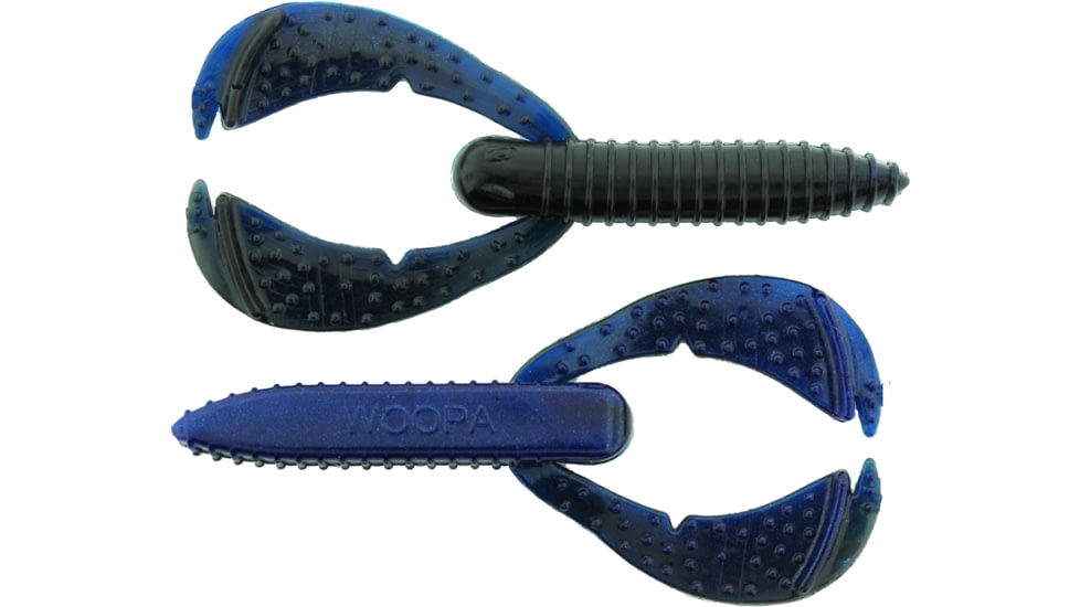 Bass Assassin BANG Lures Woopah Craw, 4in, 7 per Pack, Hematoma Shad, 4, WOO18587