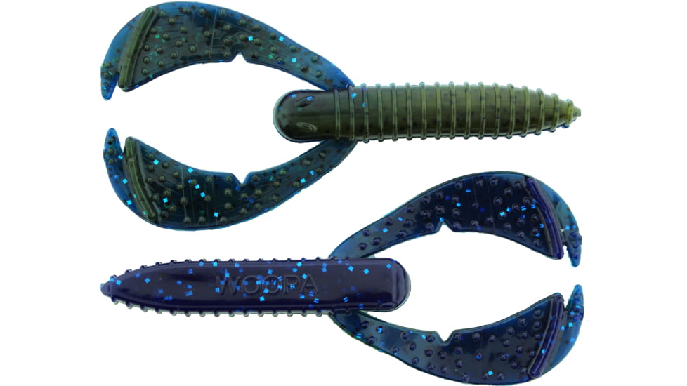Bass Assassin BANG Lures Woopah Craw, 4in, 7 per Pack, Okeechobee Craw, 4, WOO18429