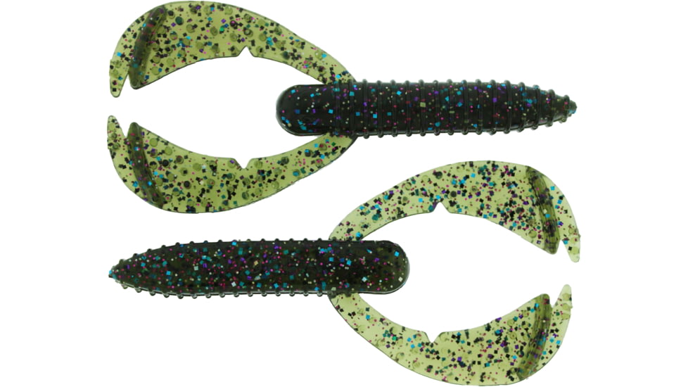 Bass Assassin BANG Lures Woopah Craw, 4in, 7 per Pack, Talapia Magic, 4, WOO18131