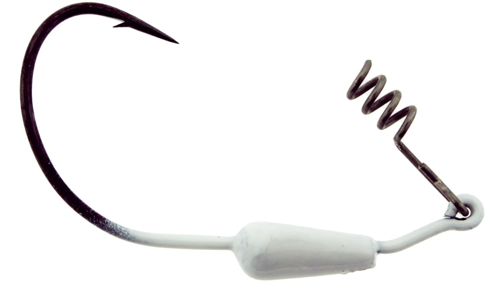 Bass Assassin Crappie Swim Hooks Swimbait, 1/16 oz, 3 per Pack, White, 1/16 oz, SWIM45503