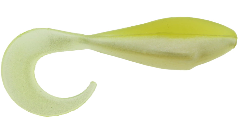 Bass Assassin Curly Shad Swimbait, 2in, 10 per Pack, Arkansas Shiner, 2, CSA35331