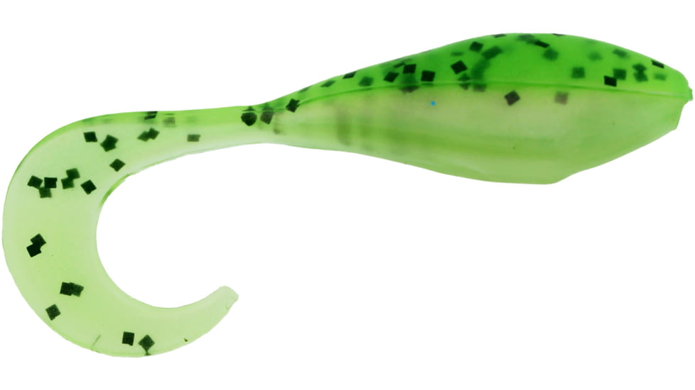 Bass Assassin Curly Shad Swimbait, 2in, 10 per Pack, Rainbow Trout, 2, CSA35332