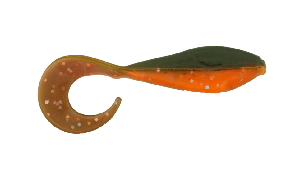 Bass Assassin Curly Shad Swimbaits, 10, 2in, Halloween, CSA35550