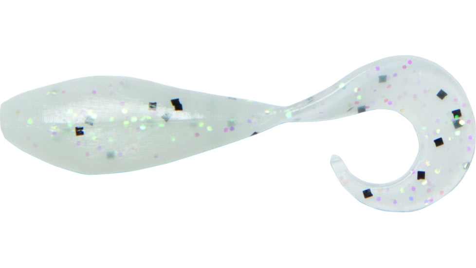 Bass Assassin Curly Shad Swimbaits, 10, 2in, Green Moon, CSA35435