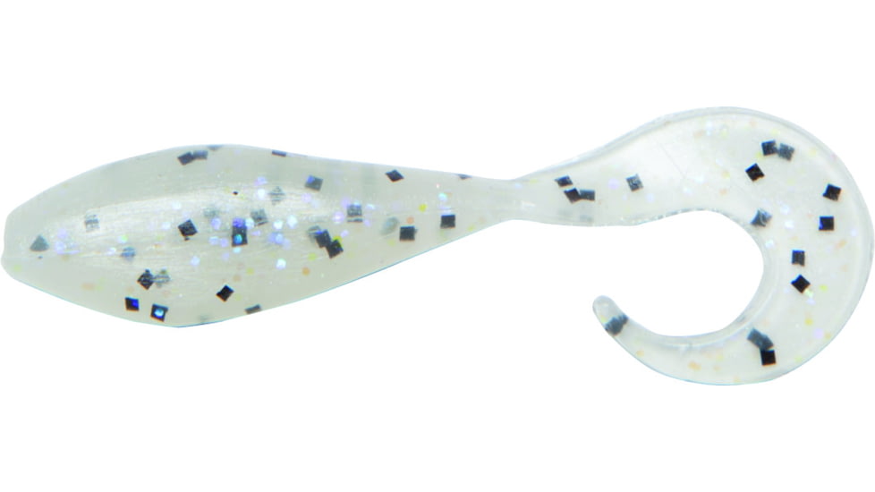 Bass Assassin Curly Shad Swimbaits, 10, 2in, Violet Moon, CSA35433