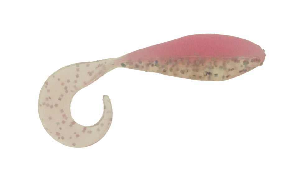 Bass Assassin Curly Shad Swimbaits, 10, 2in, Pink Diamond, CSA35374