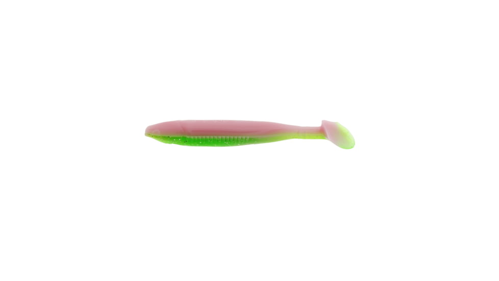Bass Assassin Die Dapper Shad Tail Swimbait, 3 1/2" Electric Chicken, 10/Pack, DDA37376