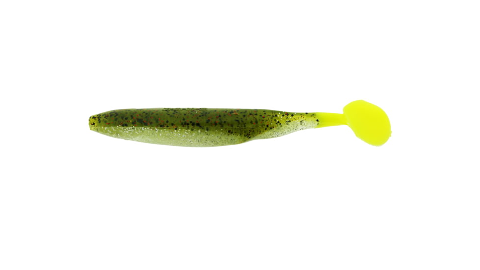 Bass Assassin Die Dapper Shad Tail Swimbait, 5", Chicken on a Chain, 7/Pack, DDA40214