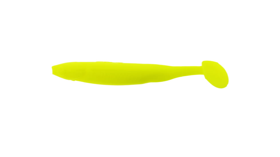 Bass Assassin Die Dapper Shad Tail Swimbait, 5", Limetreuse 7/Pack, DDA40118