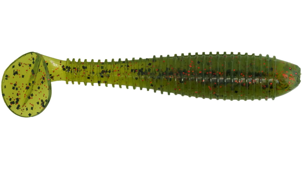 Bass Assassin Litft L Boss Swimbaits, 6, 3 1/2in, Watermelon-Red Glitter, BSA16410