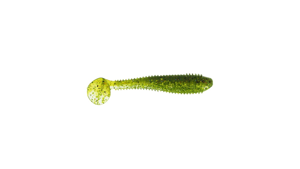 Bass Assassin Lit'l Bass Swimbaits, 6, 3 1/2in, Chartreuse, BSA16559