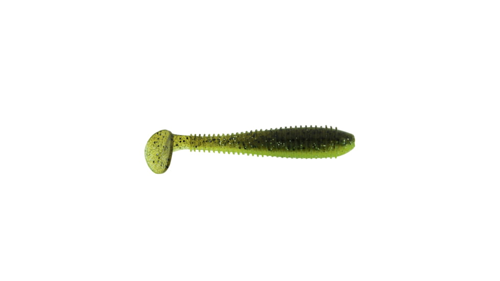 Bass Assassin Lit'l Bass Swimbaits, 6, 3 1/2in, Green Pumpkin, BSA16557
