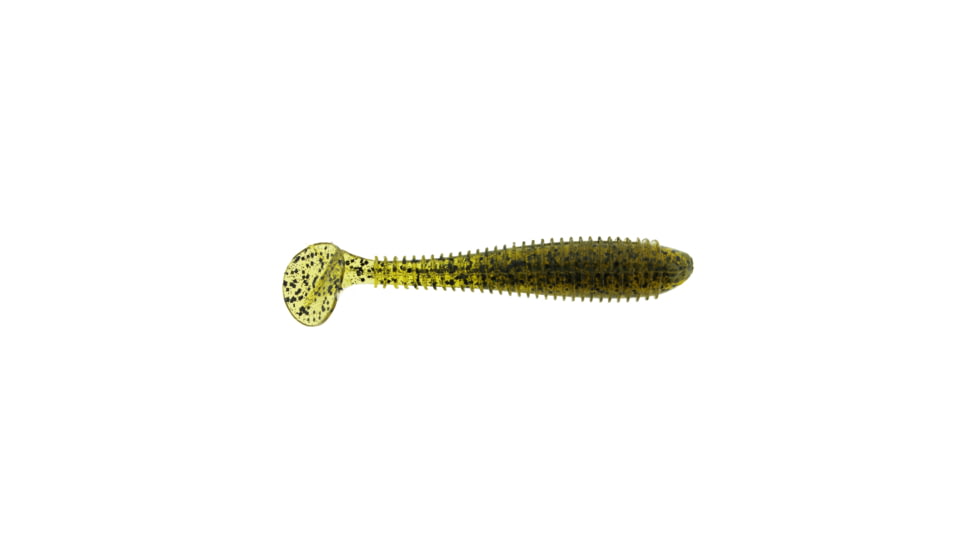 Bass Assassin Lit'l Bass Swimbaits, 6, 3 1/2in, Green Pumpkin, BSA16458