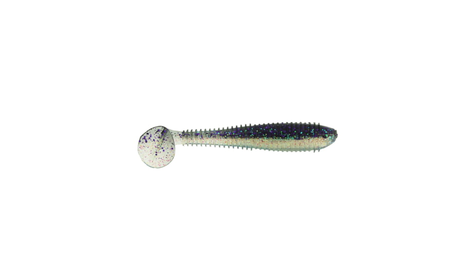Bass Assassin Lit'l Bass Swimbaits, 6, 3 1/2in, Purple Moon, BSA16586