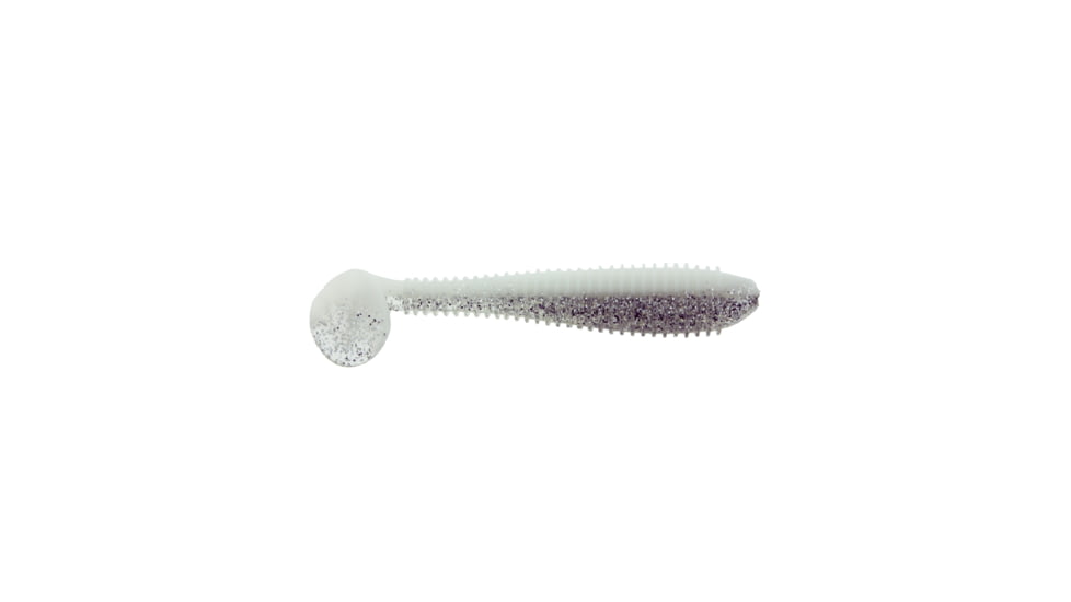 Bass Assassin Lit'l Bass Swimbaits, 6, 3 1/2in, Silver Ghost, BSA16561