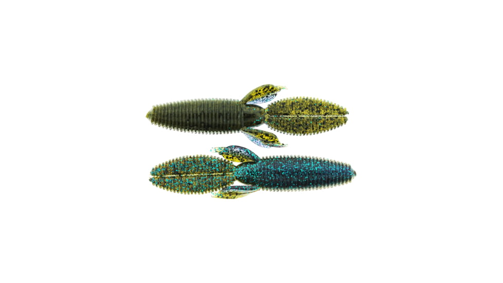 Bass Assassin Lit'l Skunk Ape Soft Bait, 10, 3 1/2in, Gravedigger, SKA5484