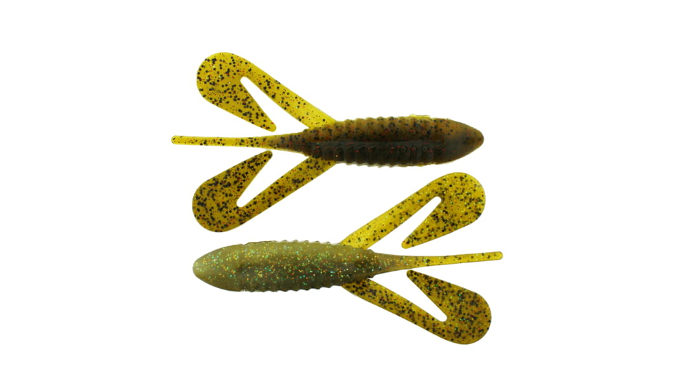 Bass Assassin Logger Toad Soft Bait, 5, 4in, Chico's Red Ear, LT02540