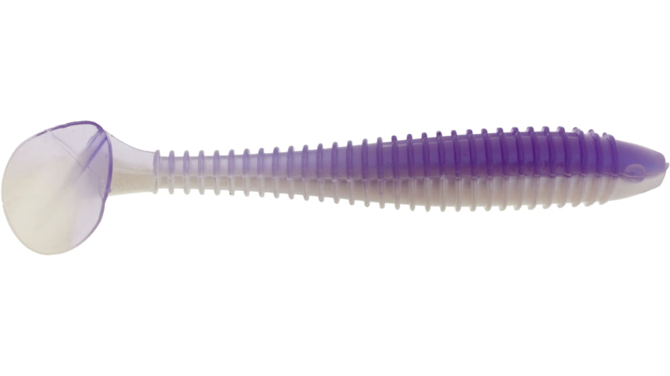 Bass Assassin Lures Boss Shiner Swimbait, 4.7in, 5 per Pack, Albino Shad, 4.7, BSA17330