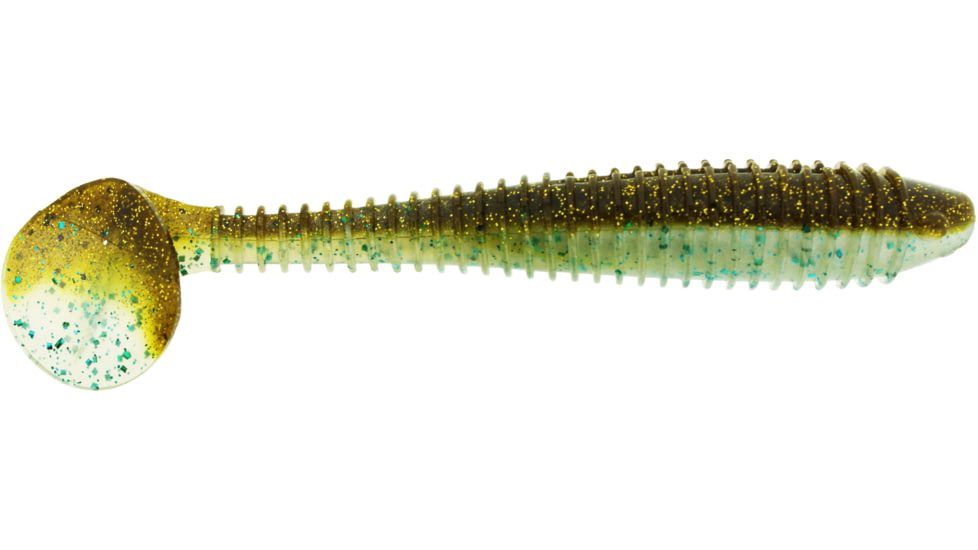 Bass Assassin Lures Boss Shiner Swimbait, 4.7in, 5 per Pack, Ice Breaker, 4.7, BSA17538