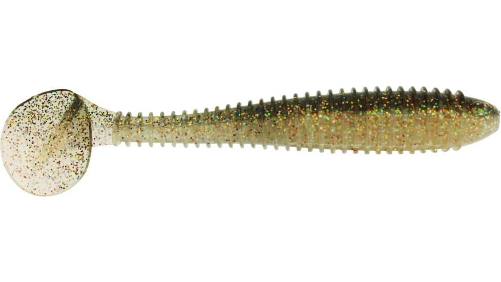 Bass Assassin Lures Boss Shiner Swimbait, 4.7in, 5 per Pack, Ripper, 4.7, BSA17457