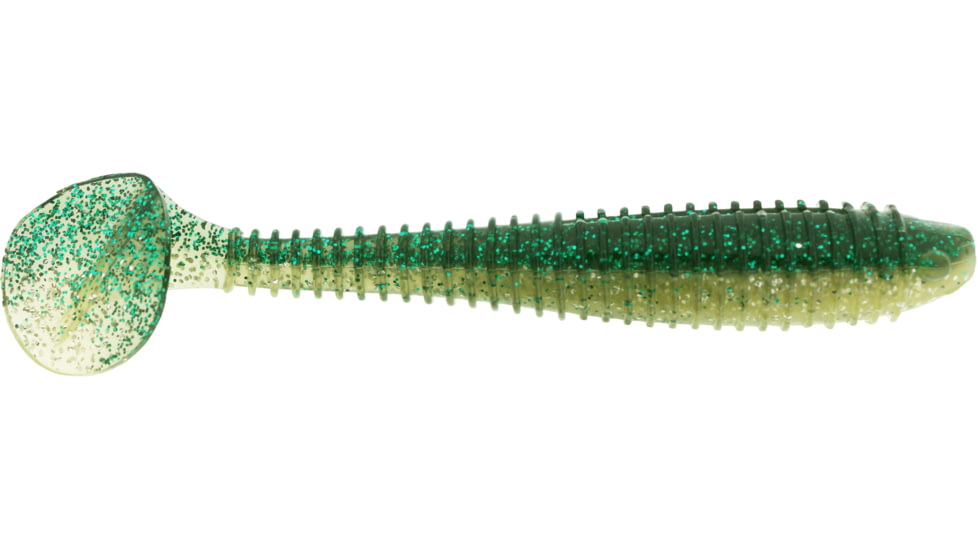 Bass Assassin Lures Boss Shiner Swimbait, 4.7in, 5 per Pack, Silver Shiner, 4.7, BSA17465