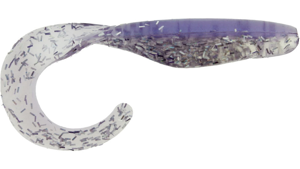 Bass Assassin Lures Curly Shad, 4in, 10 per Pack, Opening Night, 4, CSA26385