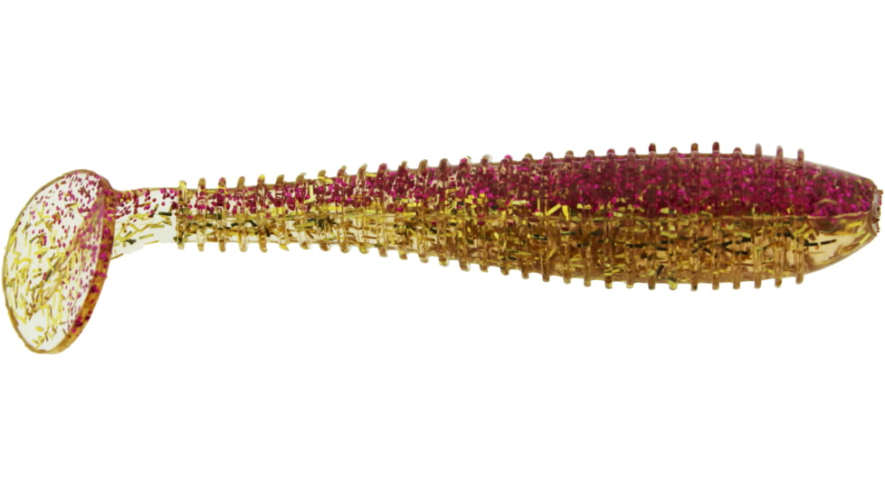 Bass Assassin Lures Litl Boss Swimbait, 3.5in, 6 per Pack, Boodreaux, 3.5, BSA16575