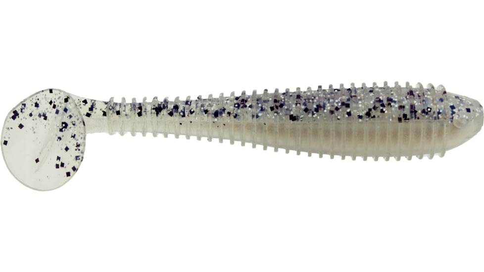 Bass Assassin Lures Litl Boss Swimbait, 3.5in, 6 per Pack, Crystal Shad, 3.5, BSA16343