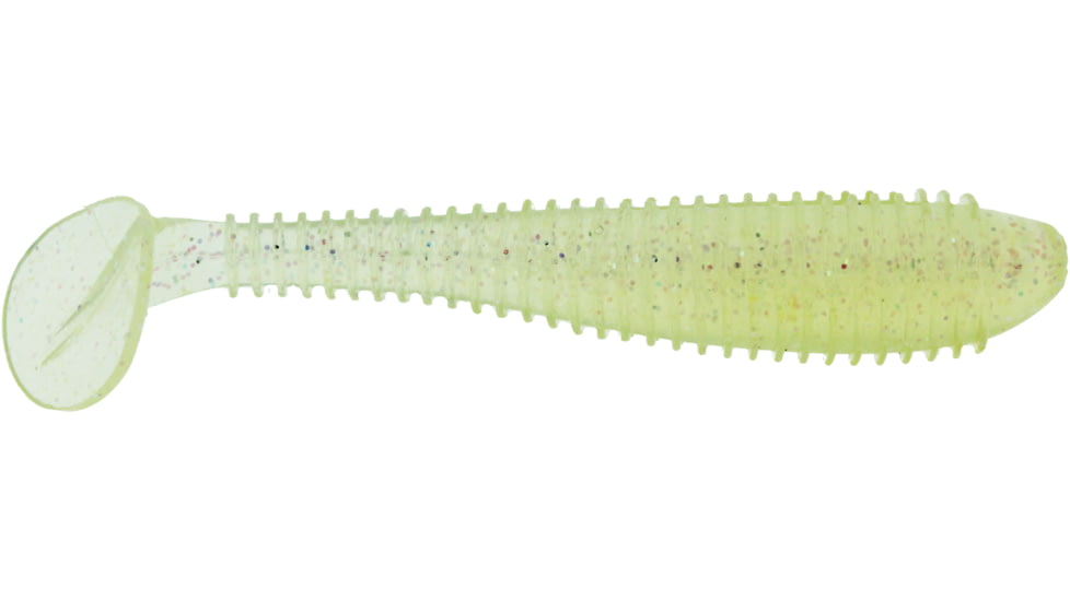 Bass Assassin Lures Litl Boss Swimbait, 3.5in, 6 per Pack, Yellow Sunfish, 3.5, BSA16592
