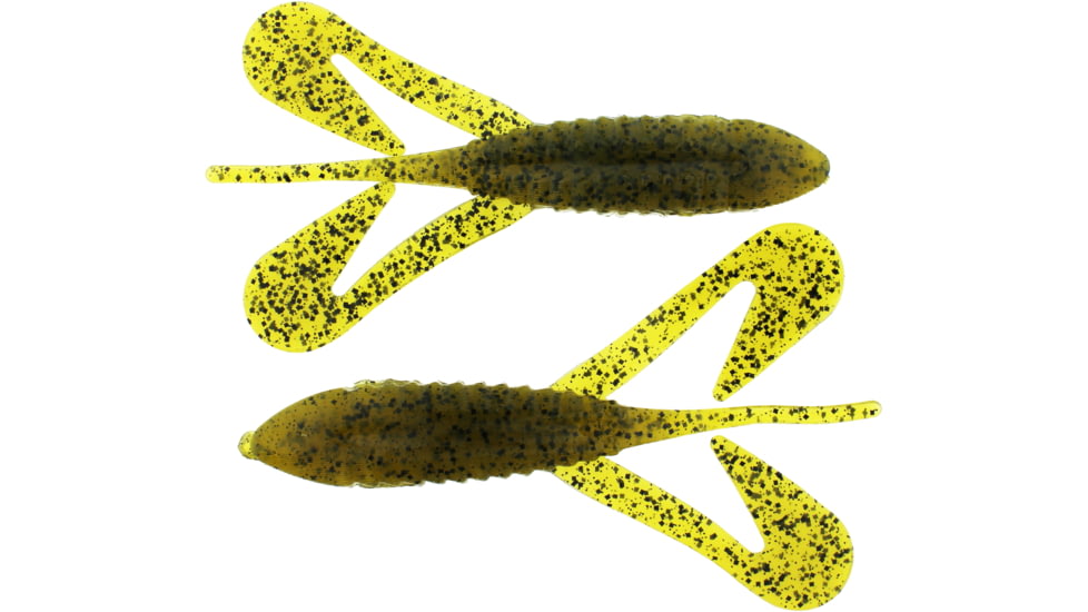 Bass Assassin Lures Logger Toad Topwater, 4in, 5 per Pack, Green Pumpkin, 4, LT02458