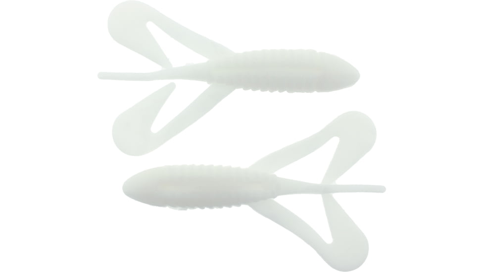 Bass Assassin Lures Logger Toad Topwater, 4in, 5 per Pack, White, 4, LT02108