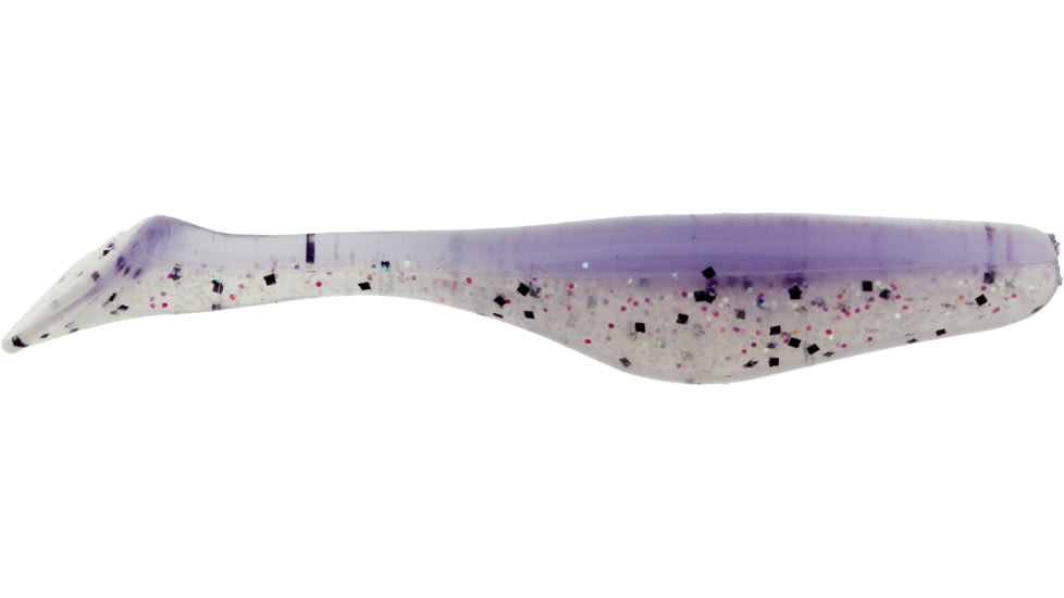 Bass Assassin Lures Turbo Shad Swimbait, 4in, 10 per Pack, Albino Ghost, 4, TSA30474