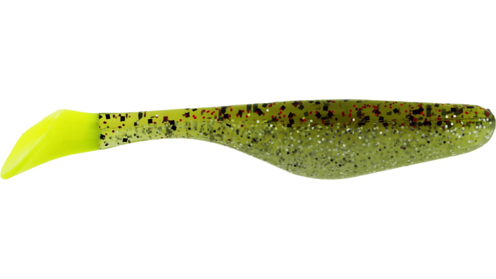 Bass Assassin Lures Turbo Shad Swimbait, 4in, 10 per Pack, Chicken on a Chain, 4, TSA30214