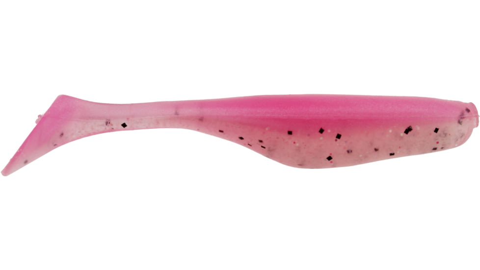Bass Assassin Lures Turbo Shad Swimbait, 4in, 10 per Pack, Pink Ghost, 4, TSA30476