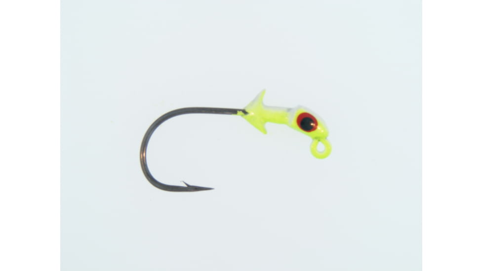 Bass Assassin Pro Elite Jighead, 1/16 oz, 2/0 Hook Chartreuse, 3/Pack, PEJ16005