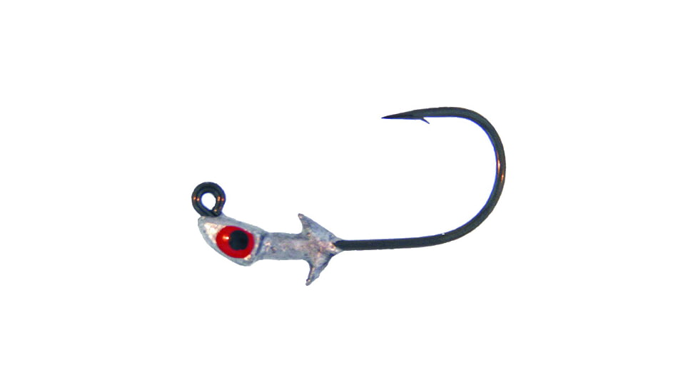 Bass Assassin Pro Elite Jighead, 1/16 oz, 2/0 Hook Lead/Unpainted, 3/Pack, PEJ16001