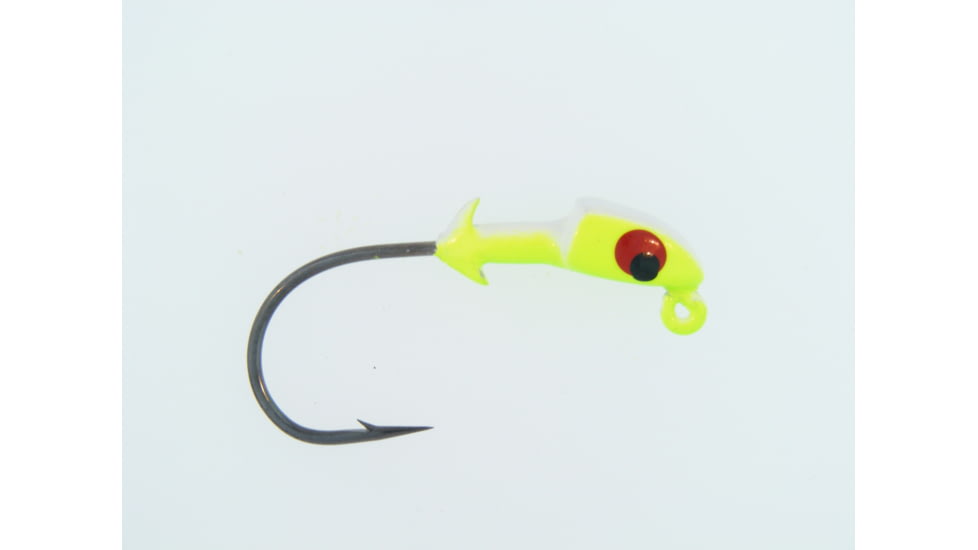 Bass Assassin Pro Elite Jighead, 1/4 oz, 4/0 Hook Chartreuse, 3/Pack, PEJ14005
