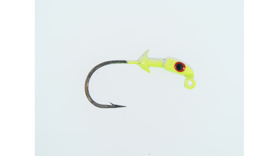 Bass Assassin Pro Elite Jighead, 1/8 oz, 2/0 Hook Chartreuse, 3/Pack, PEJ18005