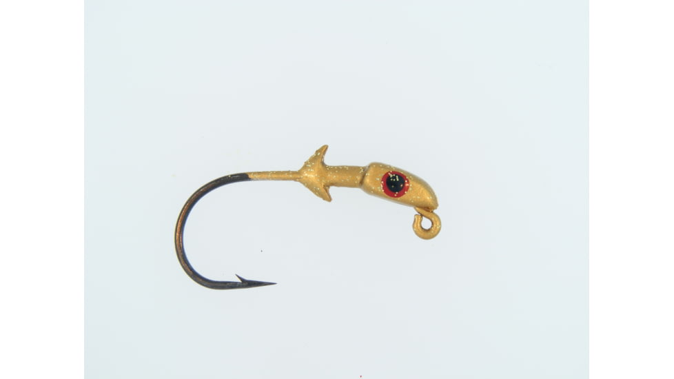 Bass Assassin Pro Elite Jighead, 1/8 oz, 2/0 Hook, Gold 3/Pack, PEJ18012