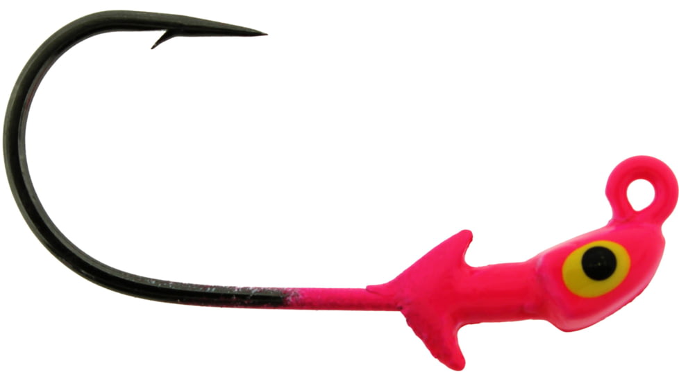 Bass Assassin Pro Elite Jigheads, 1/16 oz , Hook 2/0, 3 per Pack, Hot Pink, 1/16 oz, PEJ16010